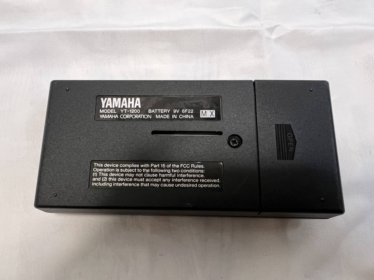 YAMAHA　YT-1200　GUITAR　BASS AUTO TUNER ギター　ベースオートチューナー_画像2