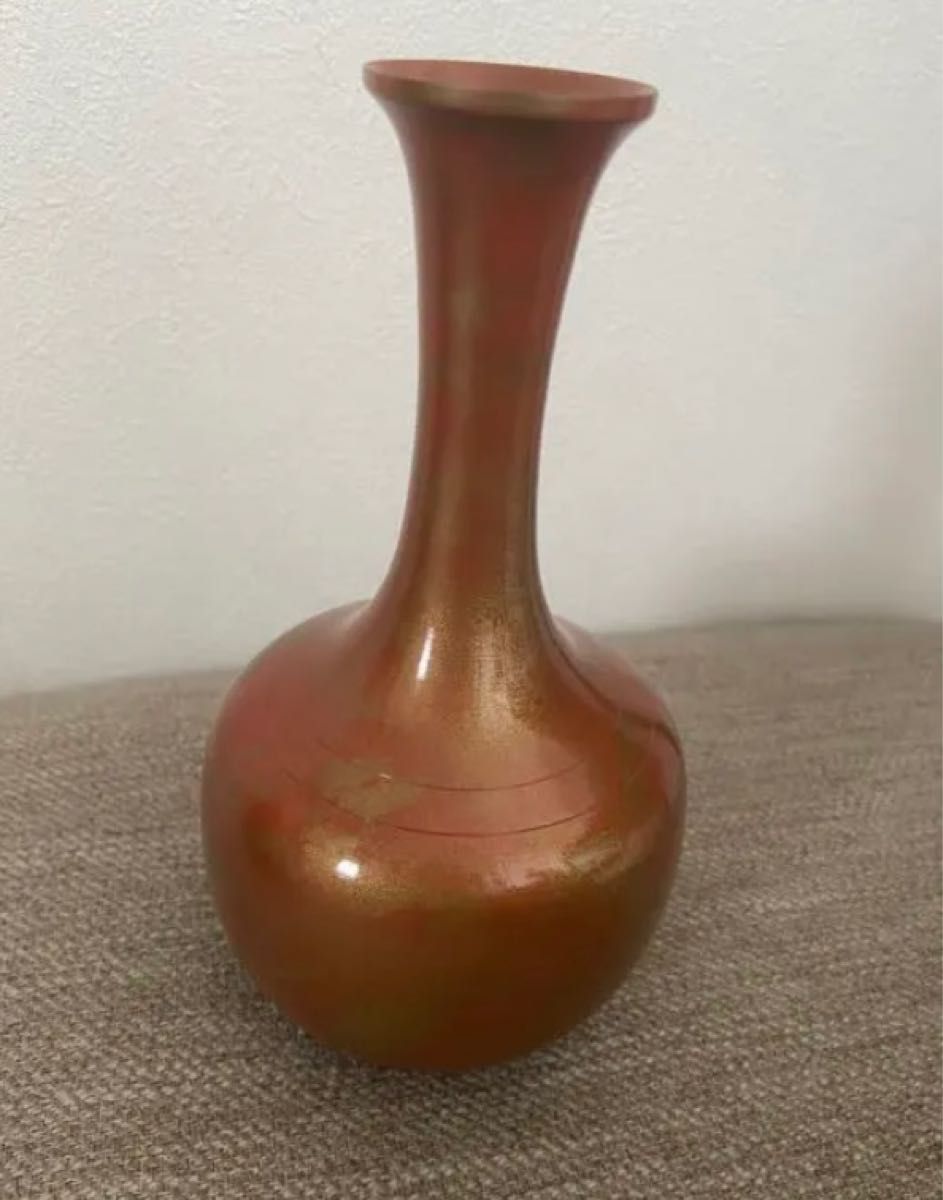 花瓶 紫豊作 鋳銅