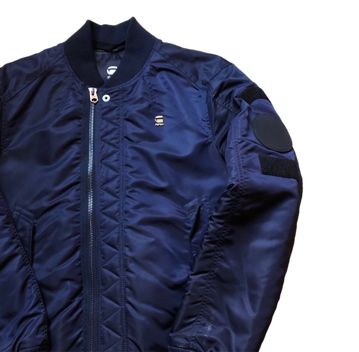 G-STAR RAW ジースターロゥ MA-1 ナイロン 中綿アウター ネイビー M size