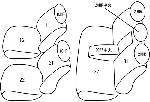 クラッツィオ シートカバー クラッツィオエアー(タンベージュ)クラウン アスリート GRS214/GRS210/GRS211/AWS210/AWS211/ARS210 ET-1426_画像2