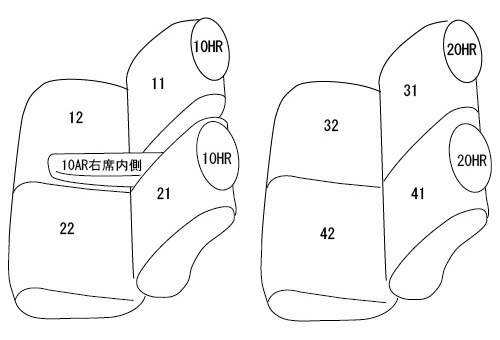 クラッツィオ シートカバー クラッツィオネオ(タンベージュ)ワゴンR MH55S/MH35S/MH95S/MH85S ES-6042 Clazzio_画像2