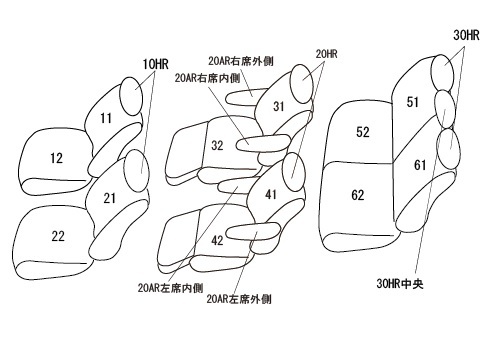 クラッツィオ シートカバー クラッツィオプライム(タンベージュ)ヴェルファイア ハイブリッド AYH30W ET-1521 Clazzio_画像2