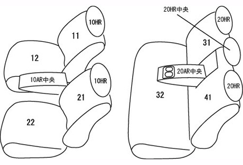 クラッツィオ シートカバー クラッツィオジャッカ(ライトグレー)アクセラ スポーツ BM5FS/BM5AS/BMEFS/BMLFS/BM2FS/BM2AS EZ-0704 Clazzio_画像2