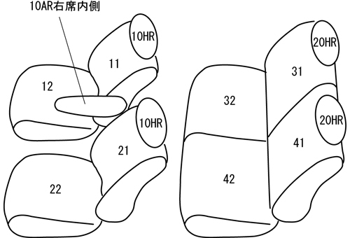 クラッツィオ シートカバー クラッツィオジャッカ(アイボリー)ライフ JB1/JB2 EH-0304 Clazzio_画像2