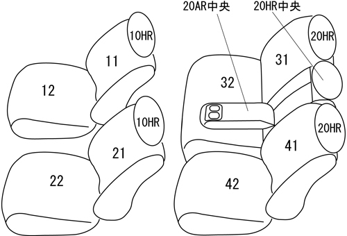 クラッツィオ シートカバー クラッツィオエアー(ブラック)ムラーノ TZ51/TNZ51/PNZ51 EN-0512 Clazzio_画像2