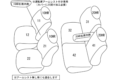 クラッツィオ シートカバー クラッツィオプライム(アイボリー)ミニキャブ バン DS17V ES-6034 Clazzio_画像2