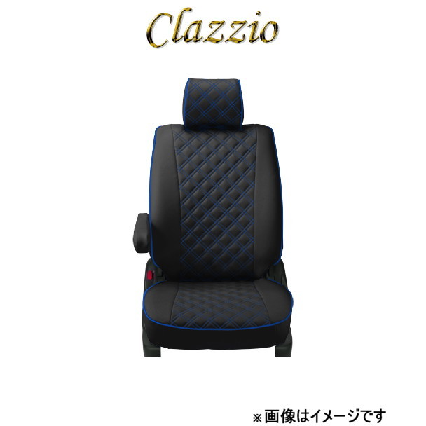 クラッツィオ シートカバー キルティングタイプ(ブラック×ブルーステッチ)スクラム ワゴン DG17W ES-6033 Clazzio_画像1