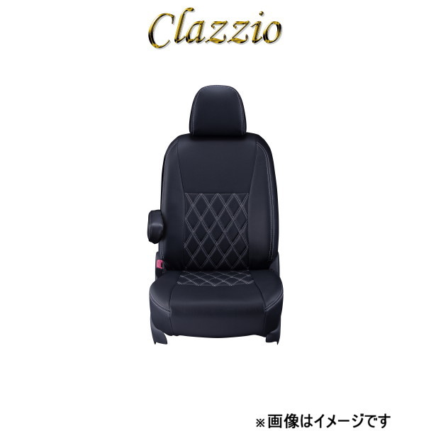 クラッツィオ シートカバー クラッツィオダイヤ(ブラック×ホワイトステッチ)キックス(パジェロミニのOEM車) H59A EM-0750 Clazzio_画像1