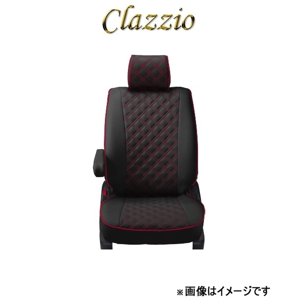 クラッツィオ シートカバー キルティングタイプ(ブラック×レッドステッチ)フリード ハイブリッド GP3 EH-0435 Clazzio_画像1