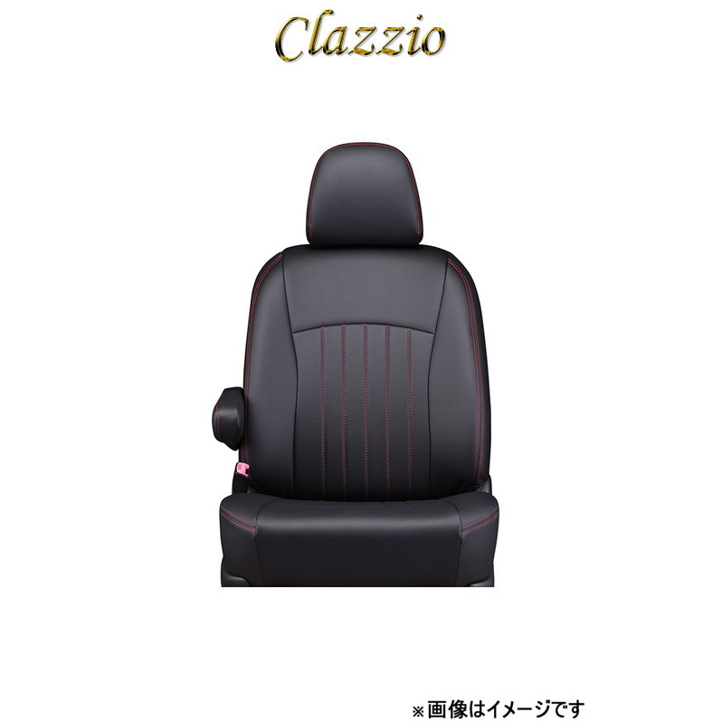 クラッツィオ シートカバー クラッツィオライン(ブラック×レッドステッチ)プレオプラス LA350F/LA360F ED-6581 Clazzio