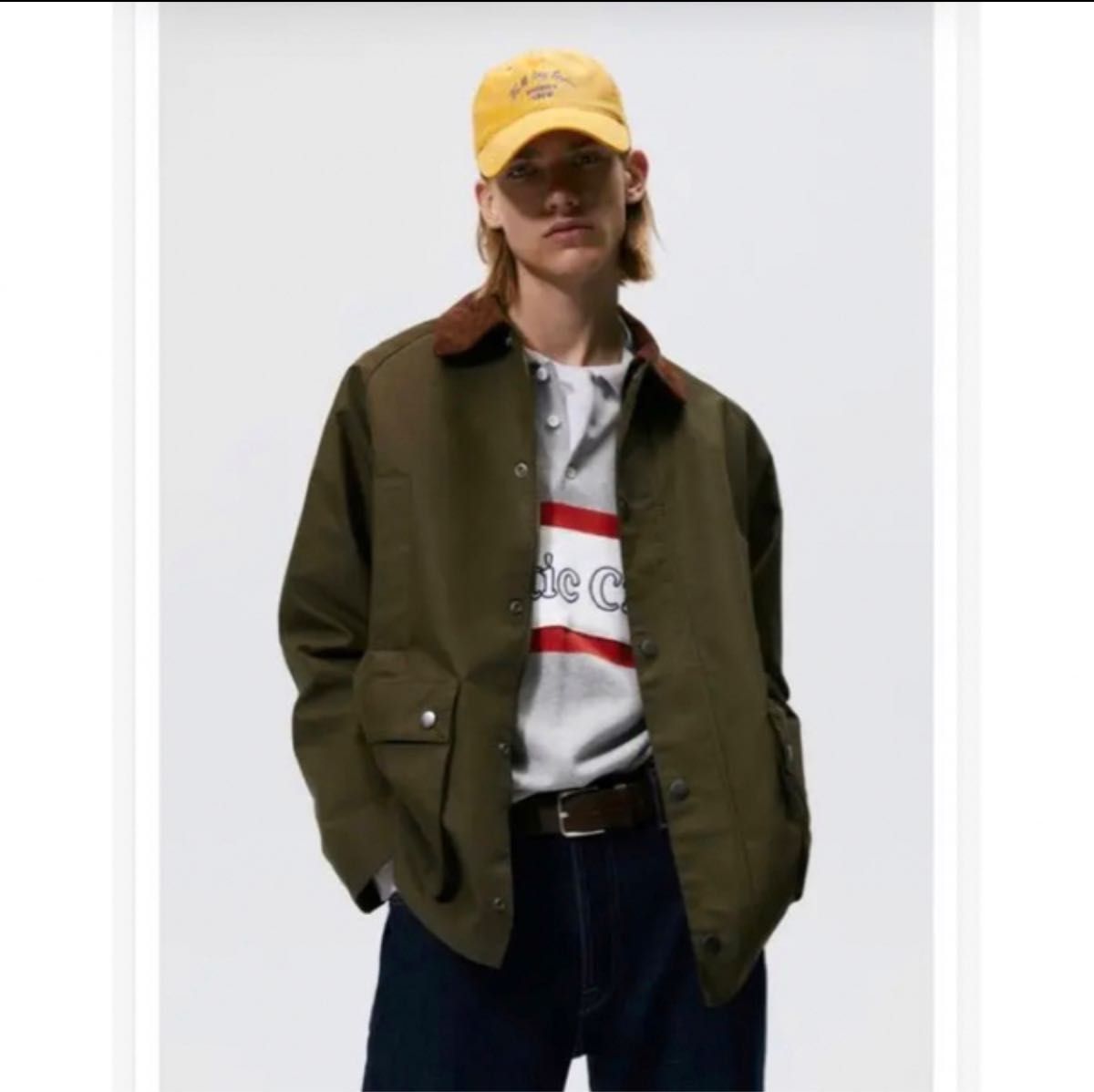 Barbour バブアー風　ZARA ザラ　ブルゾン　ミリタリージャケット