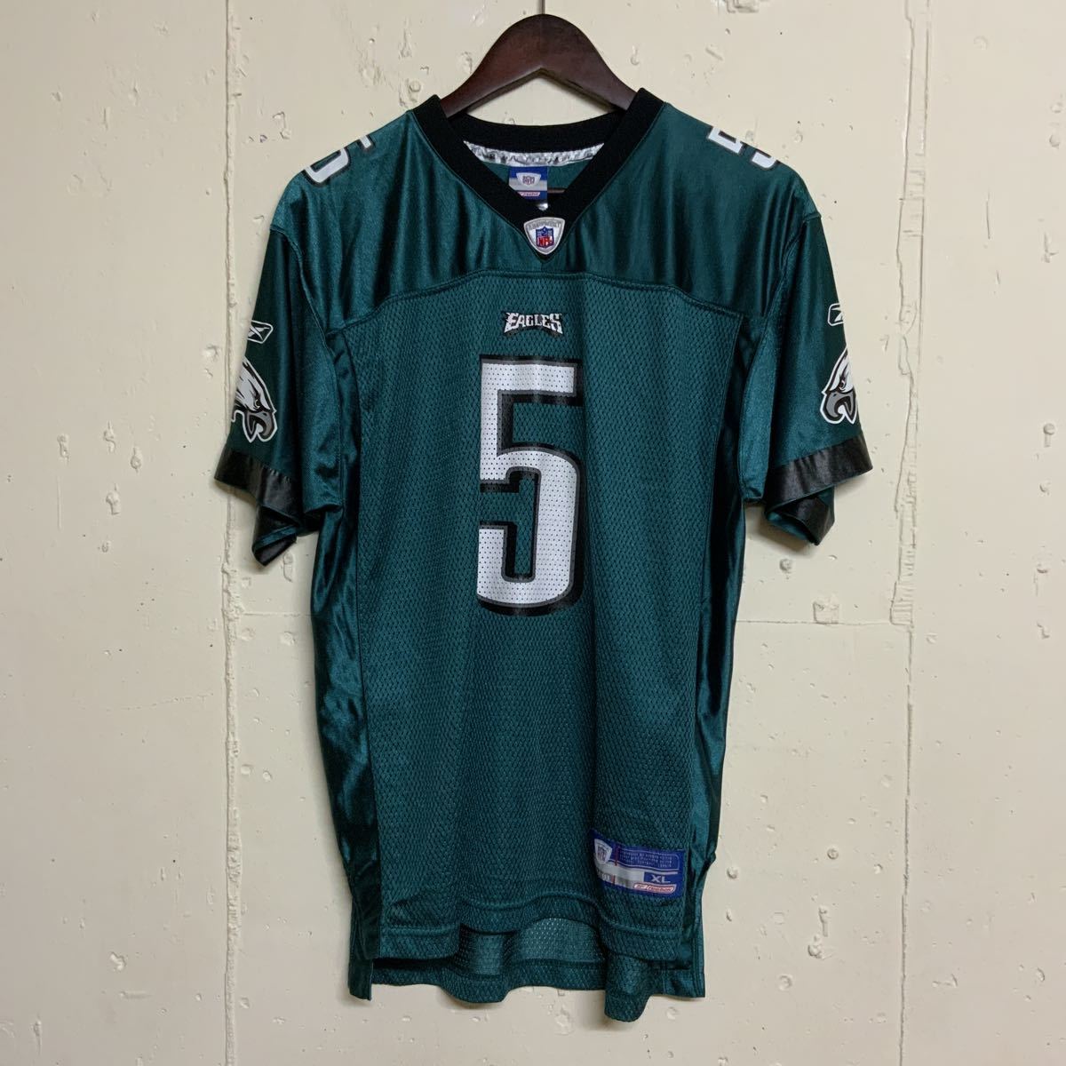 NFL Reebok リーボック アメフトアメリカンフットボールボーイズXL EAGLES 5McNABB_画像1