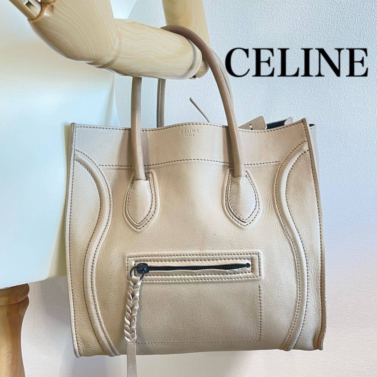 セリーヌ CELINE セリーヌ ラゲージ ファントム レザー トートバッグ