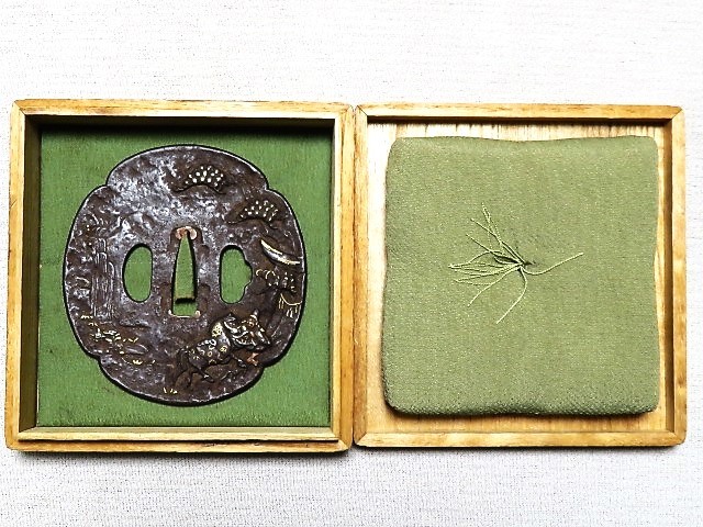 鍔 鉄地刀鍔 象嵌 彫金細工 金工細工 刀装具 時代 | charcas.gob.mx