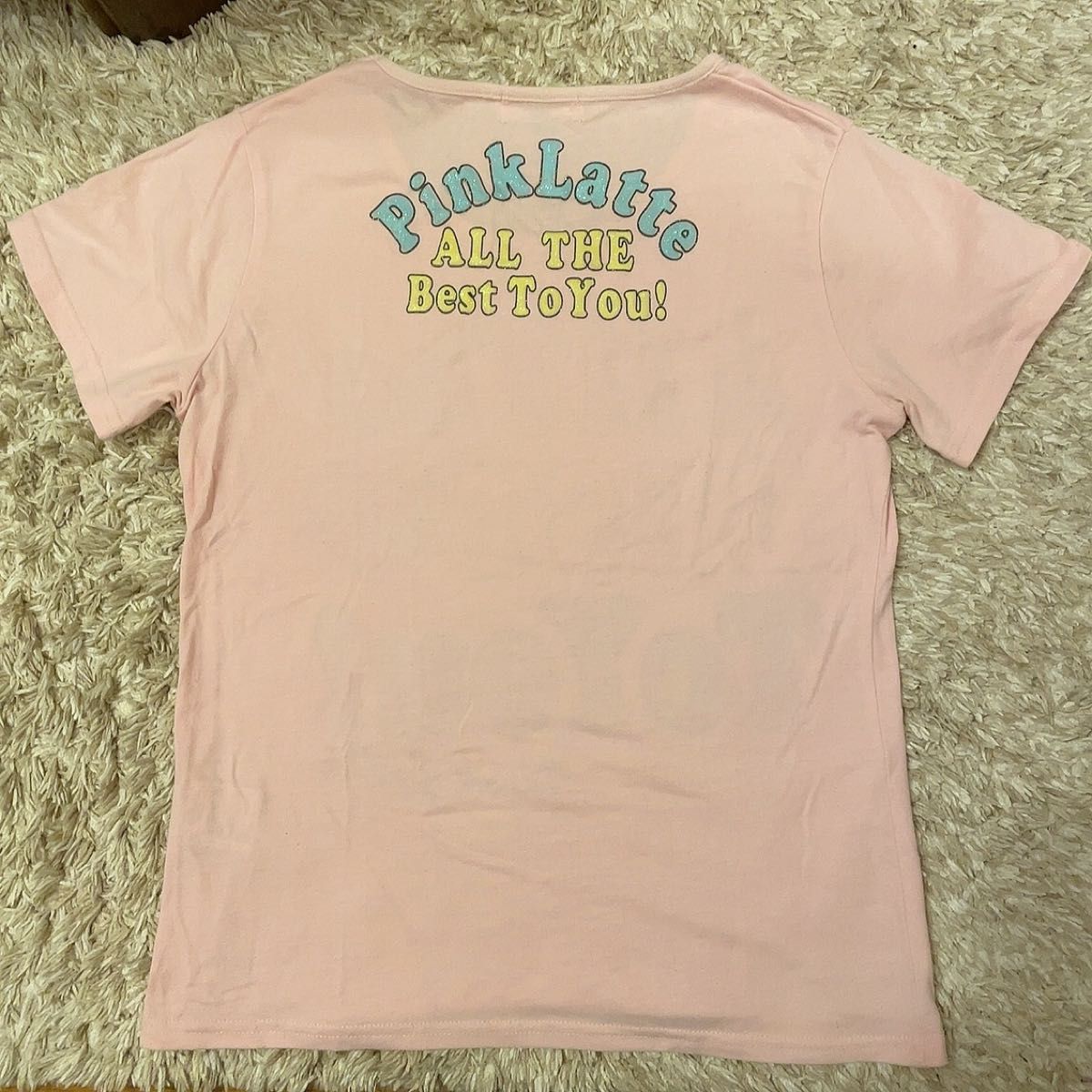 ピンクラテ　pinklatte  半袖Tシャツ　半袖　Tシャツ　ピンク　Mサイズ