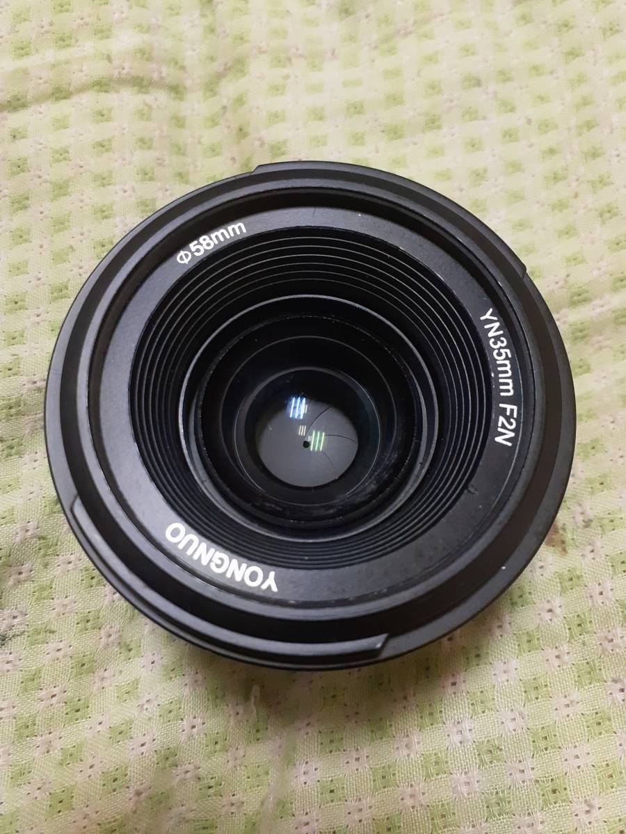 【良品】ヨンヌオ YONGUNO YN35mm 35mm f2 ニコン Fマウント Nikon AF-S互換 単焦点レンズ フルサイズ対応_画像1