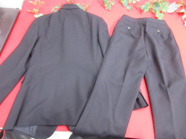 8OH3776 ROPE CLASSIC ロペ クラシック パンツスーツ　サイズ7　ブラック　パールネックレス付き　入学式/卒業式_画像3