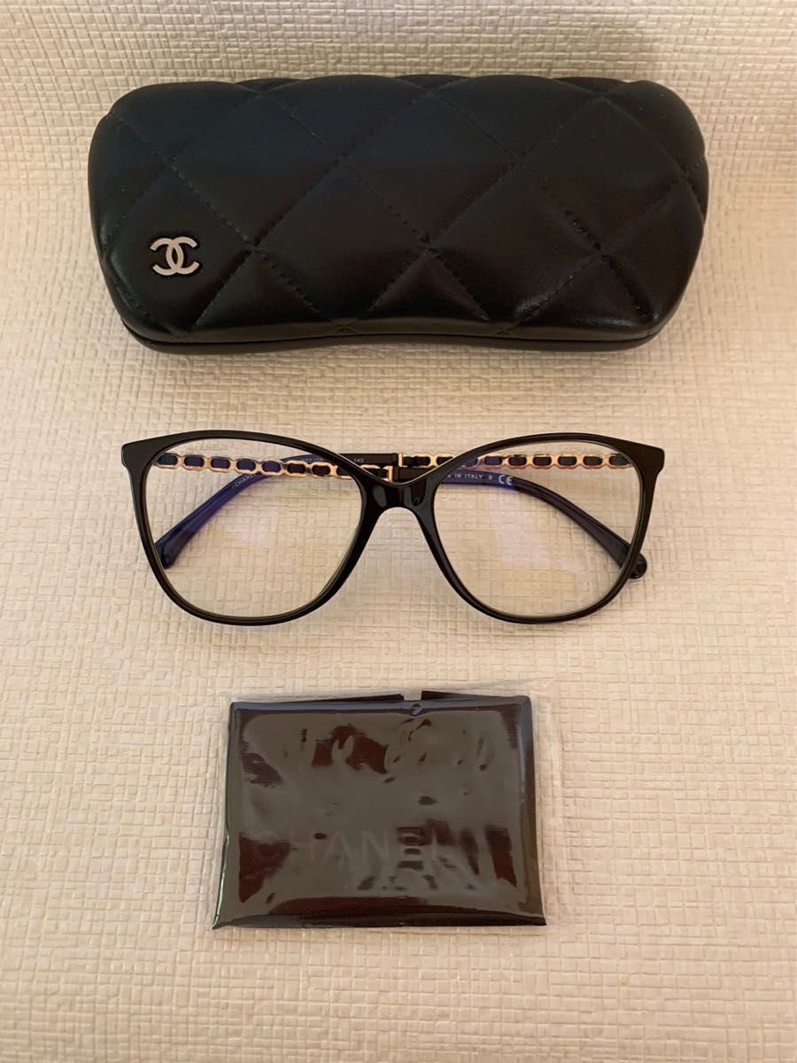 シャネルCHANEL メタル & カーフスキン サングラス 3408-Q-A シャネルCHANEL メタル & カーフスキン サングラス 3408-Q-A