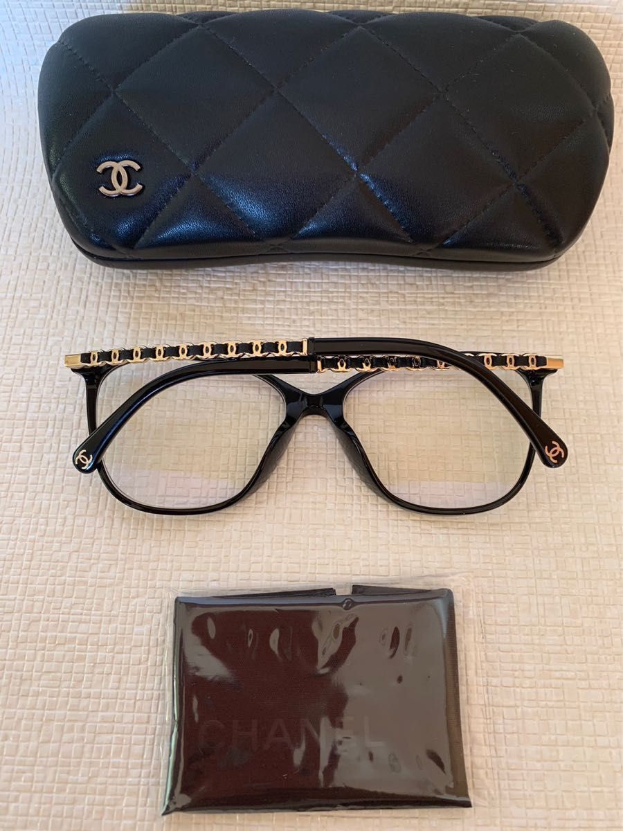 シャネルCHANEL メタル & カーフスキン サングラス 3408-Q-A シャネルCHANEL メタル & カーフスキン サングラス 3408-Q-A