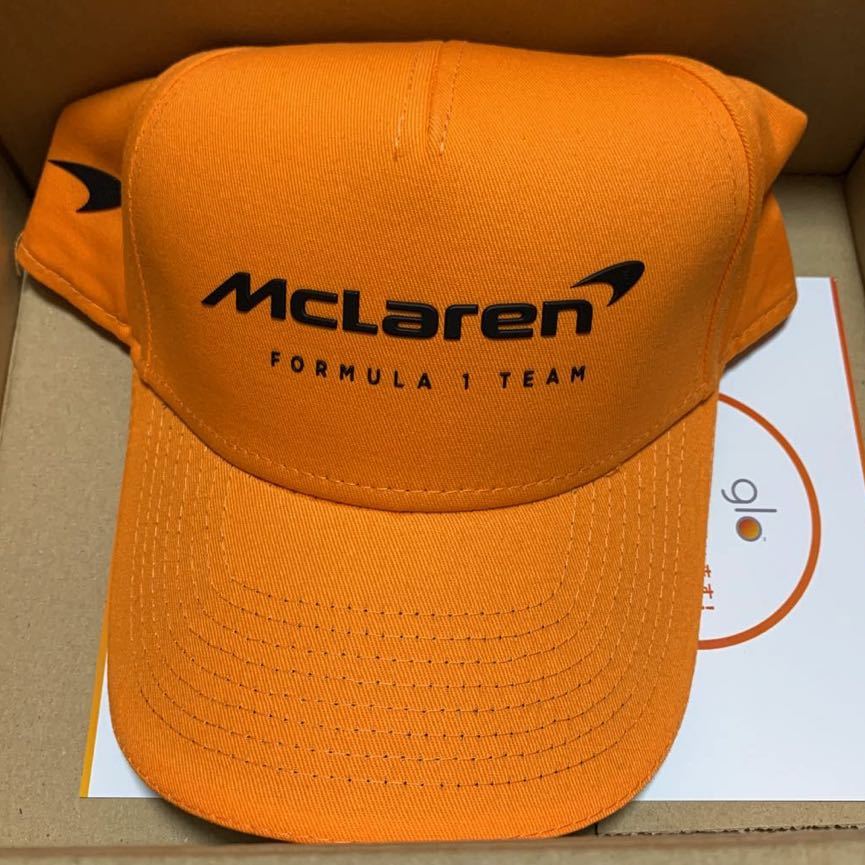 glo マクラレーン キャップ オレンジ 非売品 帽子 McLaren F1 フォーミュラチームキャップ_画像1