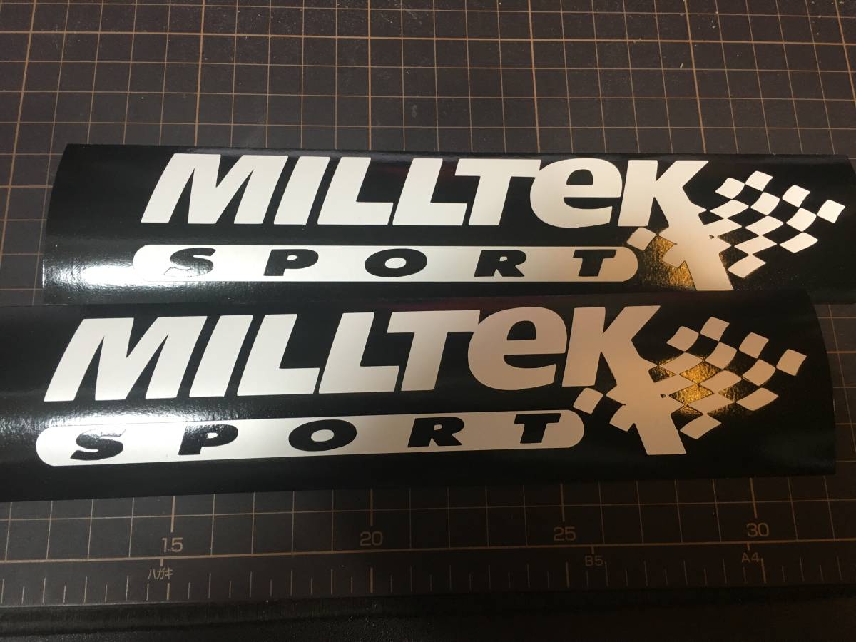 Milltek ミルテックスポーツ　カッティングステッカー 2枚セット_画像1