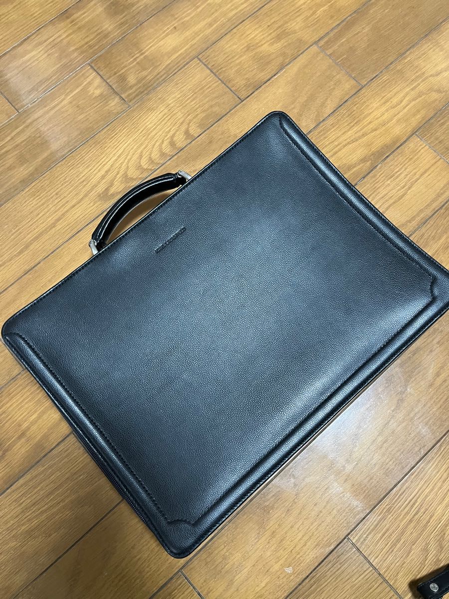 KARL LAGERFELD ブリーフケース ビジネス レザー ショルダーバッグ ショルダーストラップ 2way ハンドバッグ 5