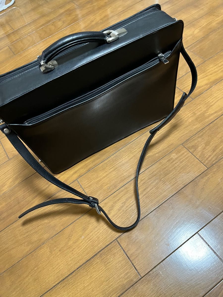 KARL LAGERFELD ブリーフケース ビジネス レザー ショルダーバッグ ショルダーストラップ 2way ハンドバッグ