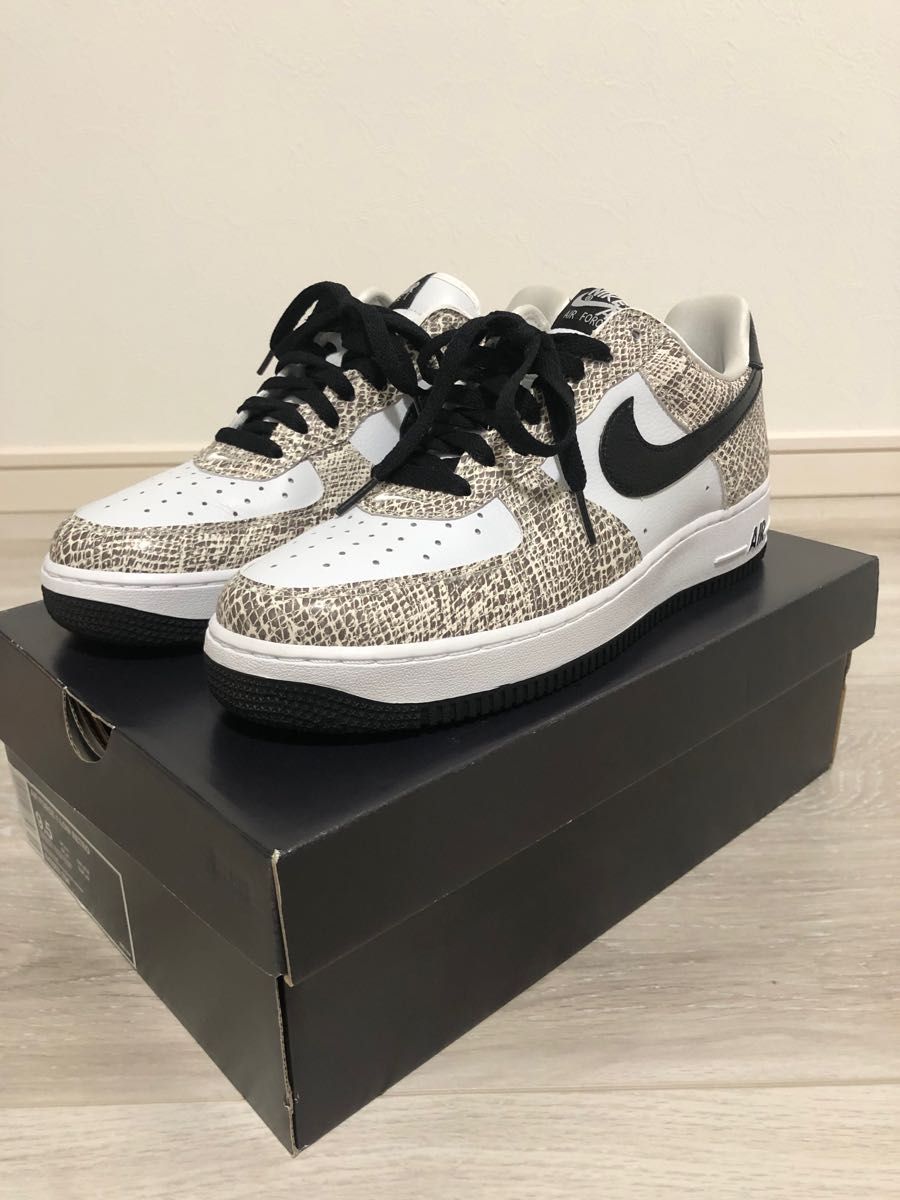 名作　NIKE AIR FORCE 1 LOW ナイキ　エアフォース1 白蛇　ココアスネーク　 CocoaSnake 2018年製