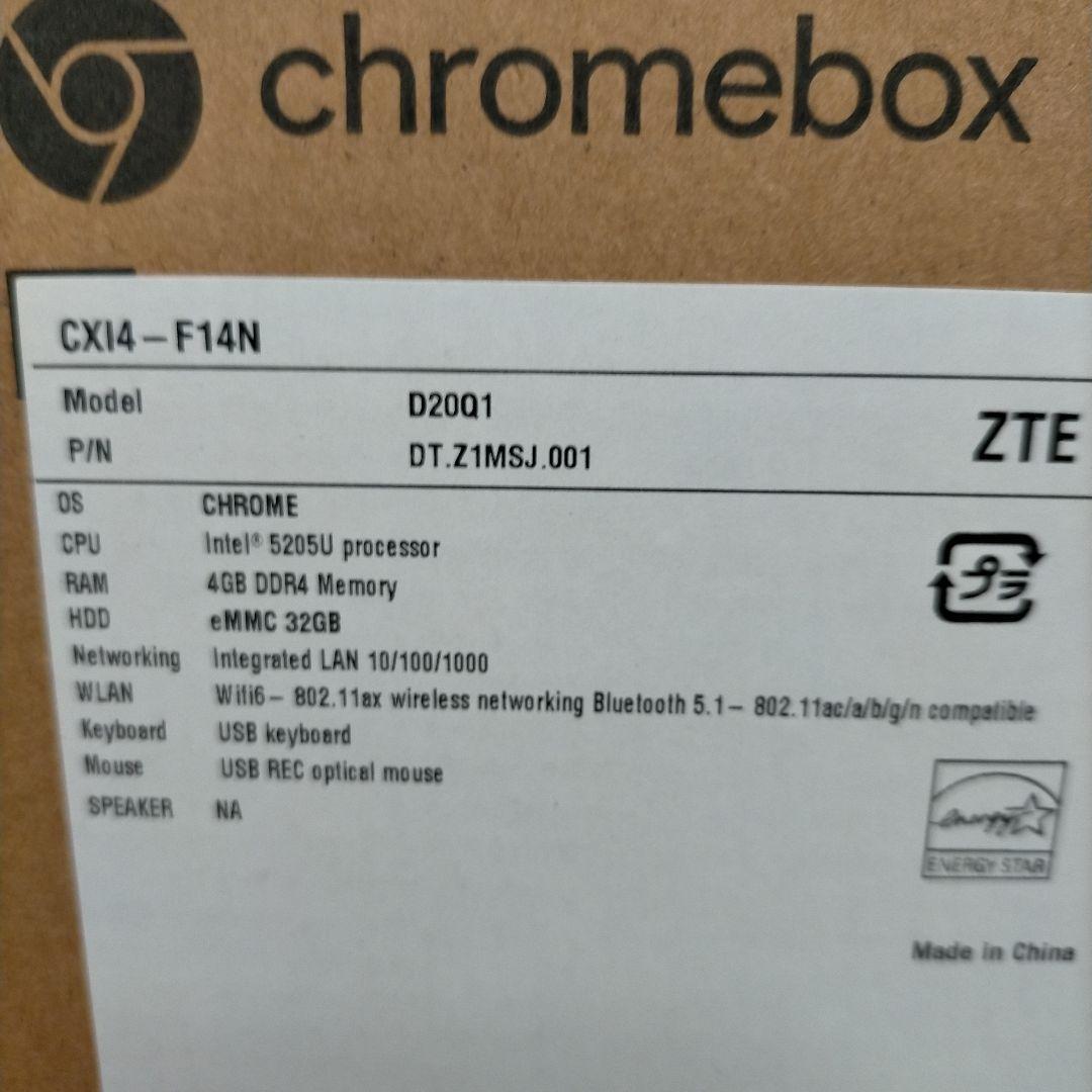 新品 Acer CXI4-F14N Chromebox CXI4 Celeron/4GB/eMMC 32GB