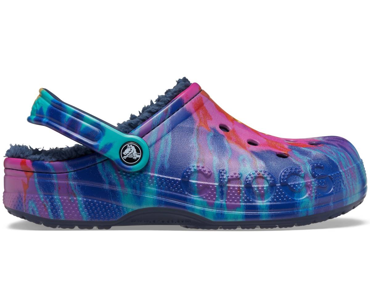 30cm クロックス バヤ ラインド タイダイグラフィック クロッグ ネイビー BAYA LINED TIE-DYE GRAPHIC CLOG ボア M12_画像2