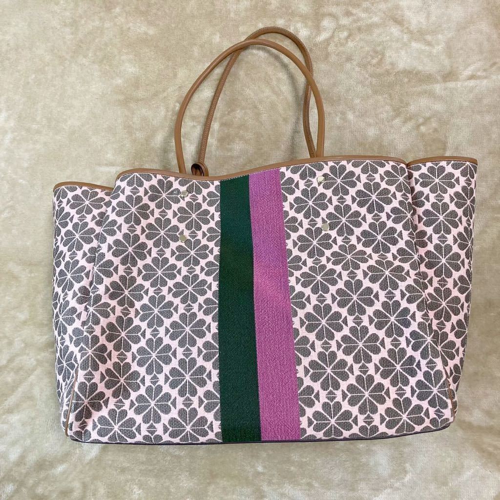 spade フォウ kate k9937 spade kate ケイトスペード new トート york フラワージャガード ラージトートバッグ ケイトスペードニューヨーク ジャカード A4収納可 ピンク 花柄 レーシング