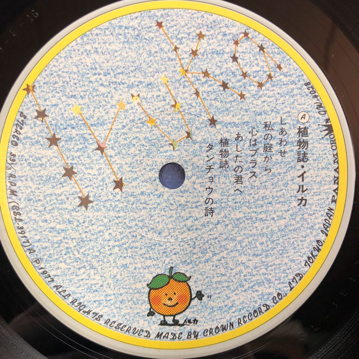 E帯付LP イルカ 植物誌 昭和ポップス フォーク レコード 5点以上落札で送料無料_画像3