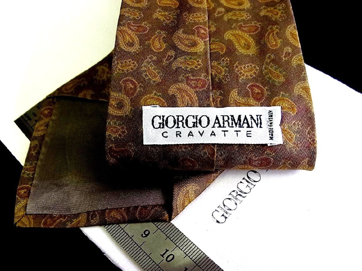 ♪今週の特売980円～♪1706♪良品【GIORGIO ARMANI】アルマーニ【ペイズリー 柄】ネクタイ♪_画像2