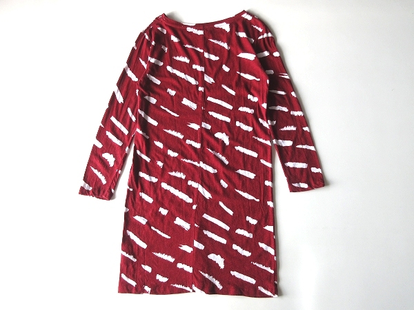  cat pohs correspondence A.P.C. A.P.C. art pattern cotton linen tunic One-piece XS red white red white 