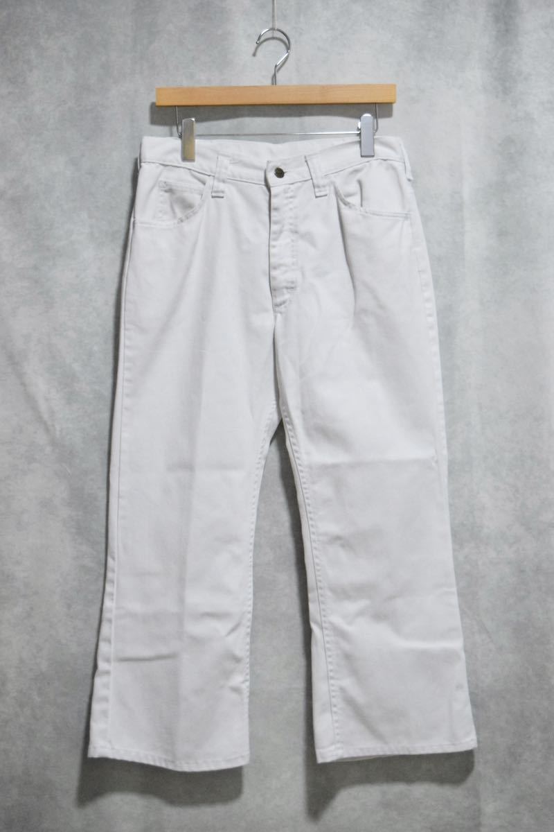 70〜80s " Lee " ホワイトブーツカット カツラギ パンツ / size 32 × 28 / 70年代 80年代 リー bootscut 42talon 200