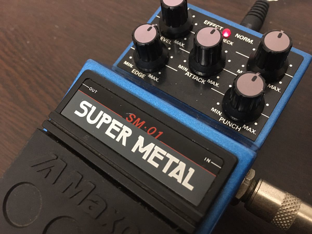 【艶あり】Maxon SM-01 SUPER METAL JRC4558D MIJ made in japan 日本製 マクソンエフェクター