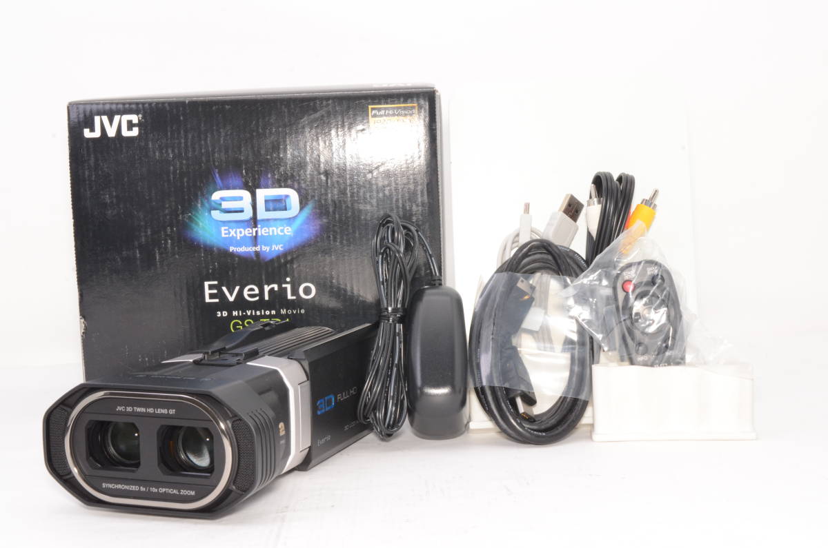 美品☆Victor JVC Everio GS-TD1-B ブラック 3D対応 ビデオカメラ