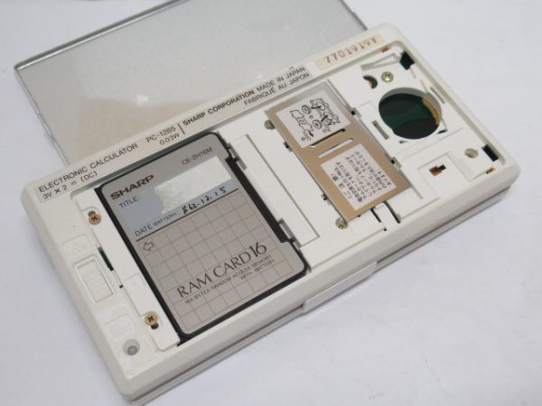 S 16-4 SHARP シャープ ポケットコンピュータ PC-1285 ケース付 電卓計算確認済 ポケコン_画像4