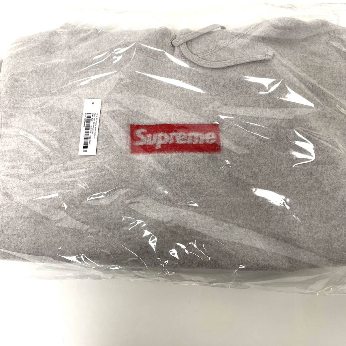 Supreme Inside Out Box Logo Hooded Sweatshirt Heather Grey