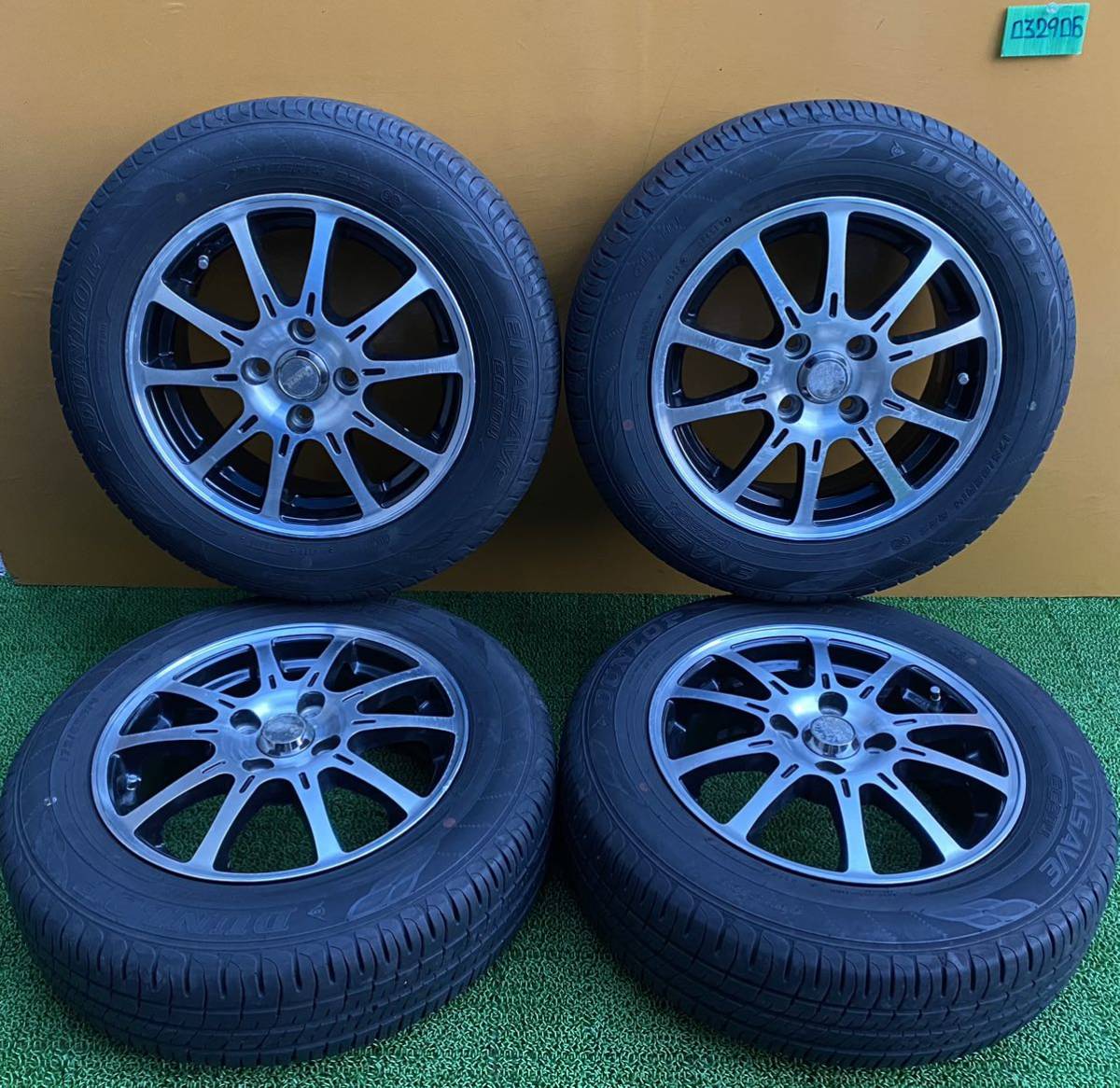 ☆夏用 175/65R14 825 DUNLOP ENASAVE EC 204 【 14×5.5J +48 PCD: 100