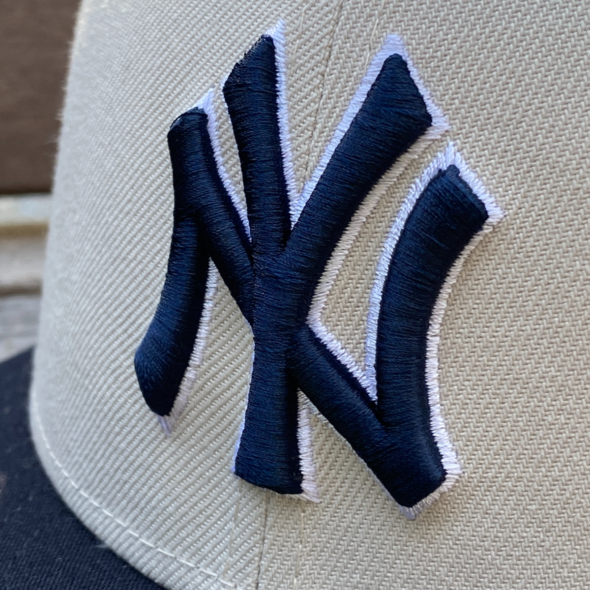 USA限定【7】Newera ニューエラ 59FIFTY ニューヨーク ヤンキース NY Yankees メジャーリーグ Off Campus オートミール MLB (19-17)_画像3