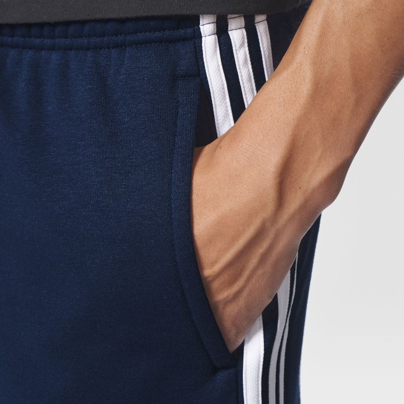 新品 【XL】 ADIDAS アディダス エッセンシャル 3ストライプ スウェット ショートパンツ 紺 フレンチテリー GYM ジム スポーツ USA正規品_画像5