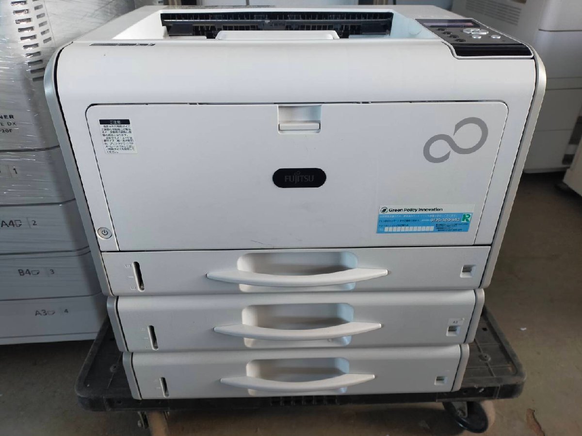 FUJITSU Printer XL-9321 A3モノクロレーザープリンター コピー機 三段