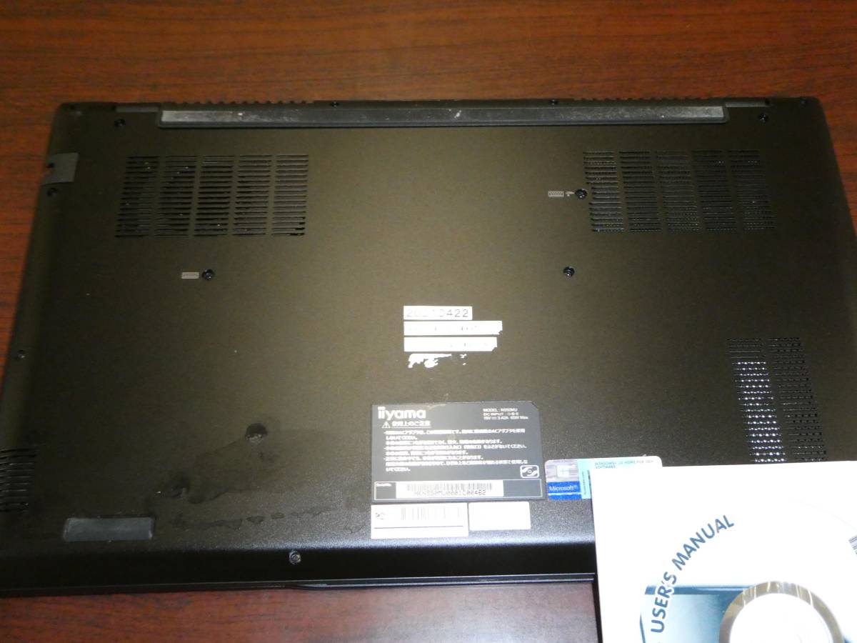 パソコン工房ノート Core i7-1165G7 11世代CPU Win10home SSD500GB