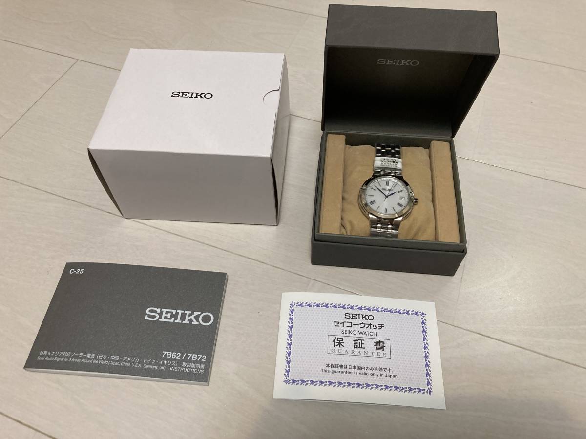 ■送料無料■ 新品未使用品 SEIKO セイコー 新品 ソーラー電波時計 桜 メンズ SBTM281