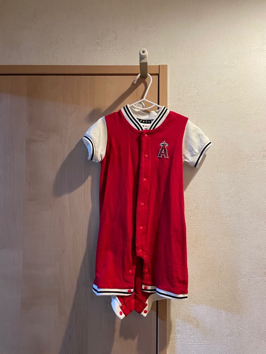 エンゼルス ロンパース 80cm 大谷翔平 出産準備 ベビー服 カバーオール