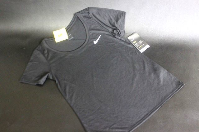 NIKE ナイキ レディース シャツ DRI-FIT スポーツ/ランニング ブラック サイズS★送料310円_画像1