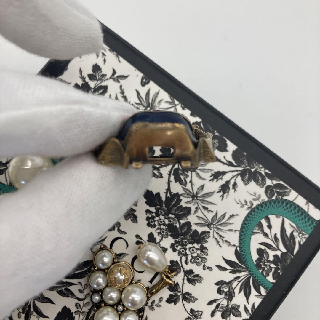 極希少】入手困難 グッチ GUCCI アクセサリー クリスタル パール ビー