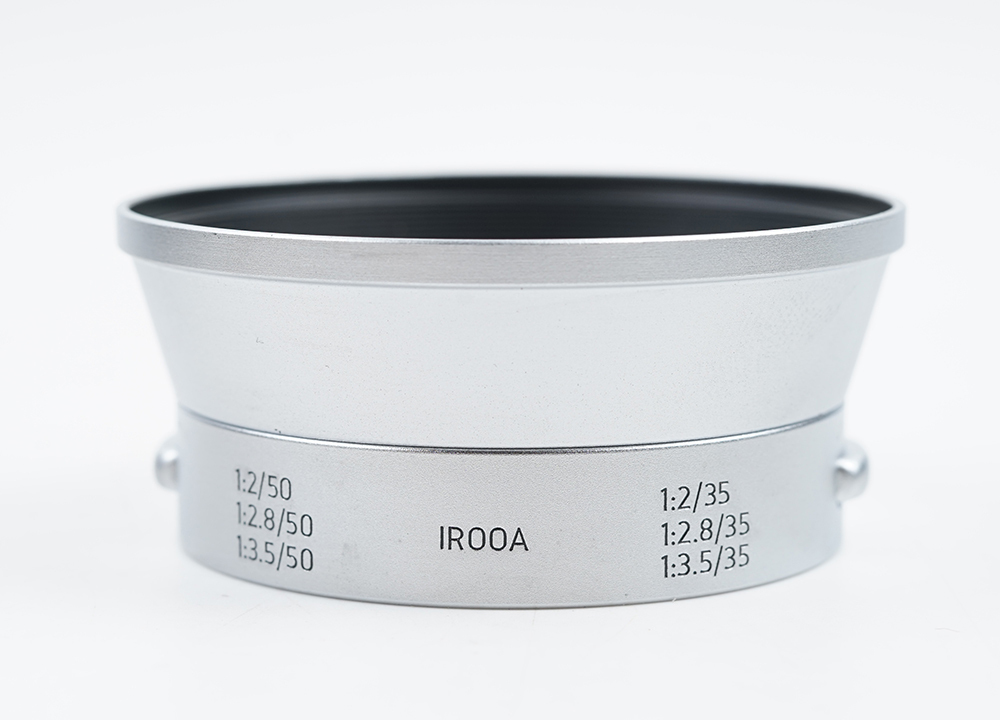 シルバー フード LIGHT LENS IROOA 35mm f2八枚玉などレンズに適用