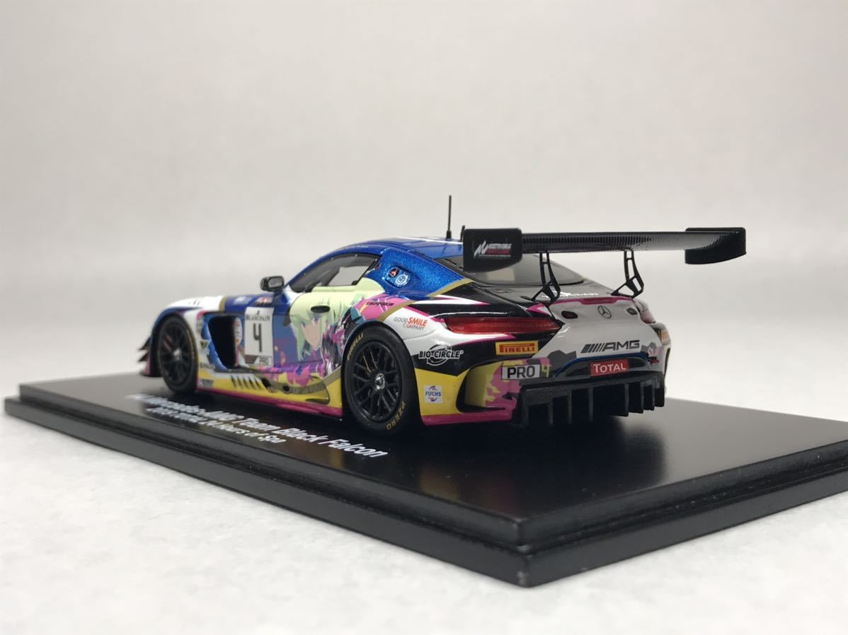 【込】スパーク 1/43 メルセデス AMG GT3 No.4 チーム ブラックファルコン 2019 スパ 24h プロメア_画像4